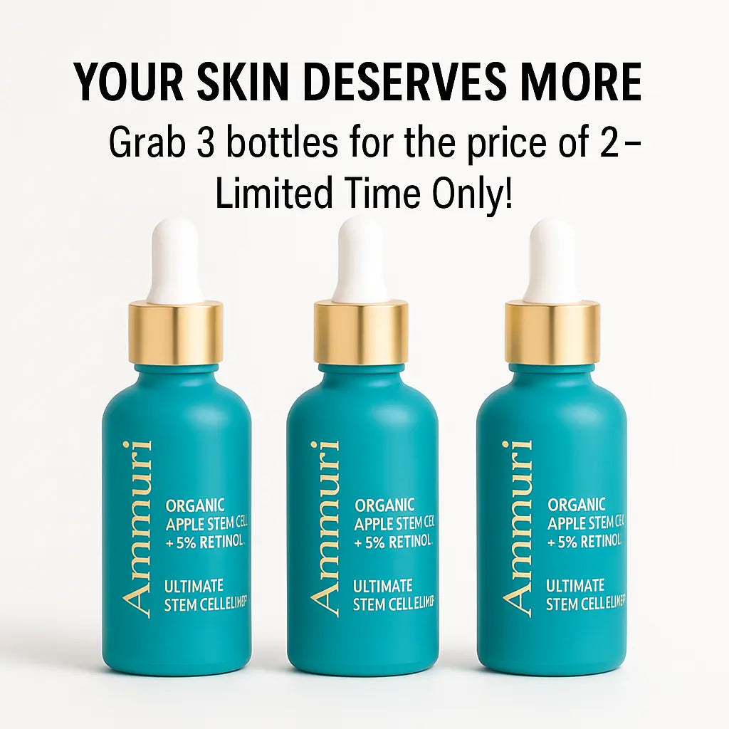 Ammuri 24-Hour Retinol Serum 5% Apple Stem Cell Anti-Aging - Pack of 3