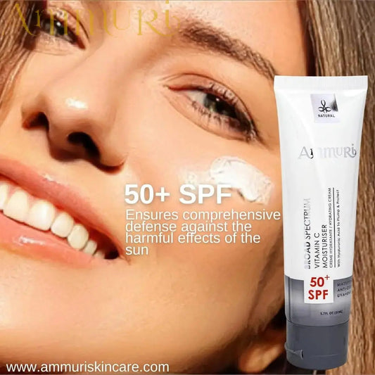 Ammuri Vitamin C Day Cream SPF50 - Brightening Moisturizer Sun Protection
