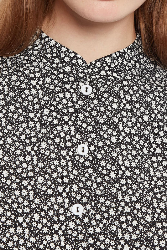 Louche Clancy Candy Bud Print Long Sleeve Blouse