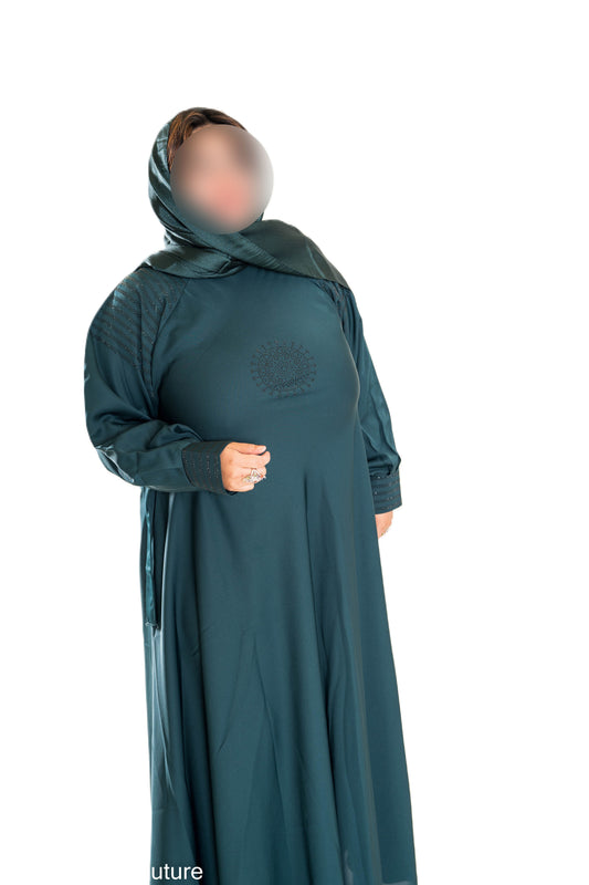 DMC Abaya with Cuffs - Elegant High-Quality Material for Style and Comfort - Statement Piece for Your Wardrobe