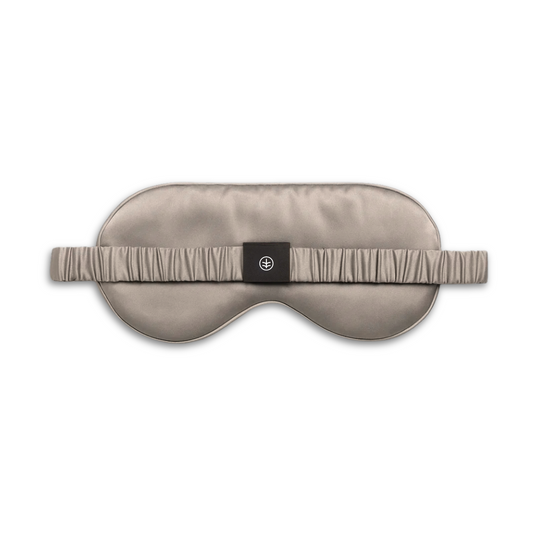 Essential Silk Sleep Eye Mask in Grey (Eucalyptus Silk)