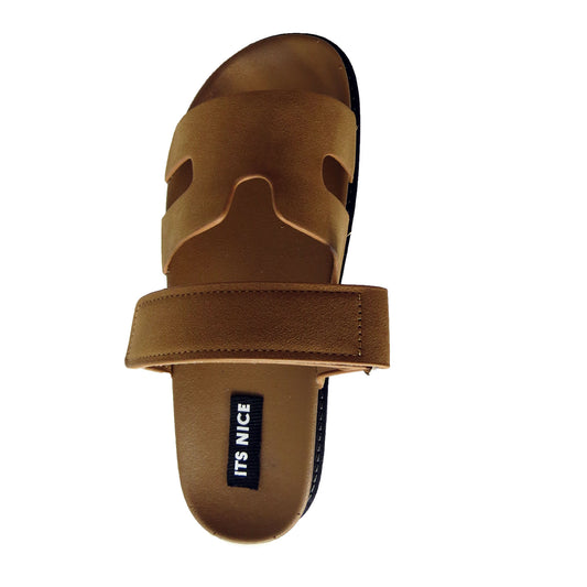 Maria Ladies Womens Slip On Lightweight Slide Open Toe Summer Sandals Mules Shoes Size Brown