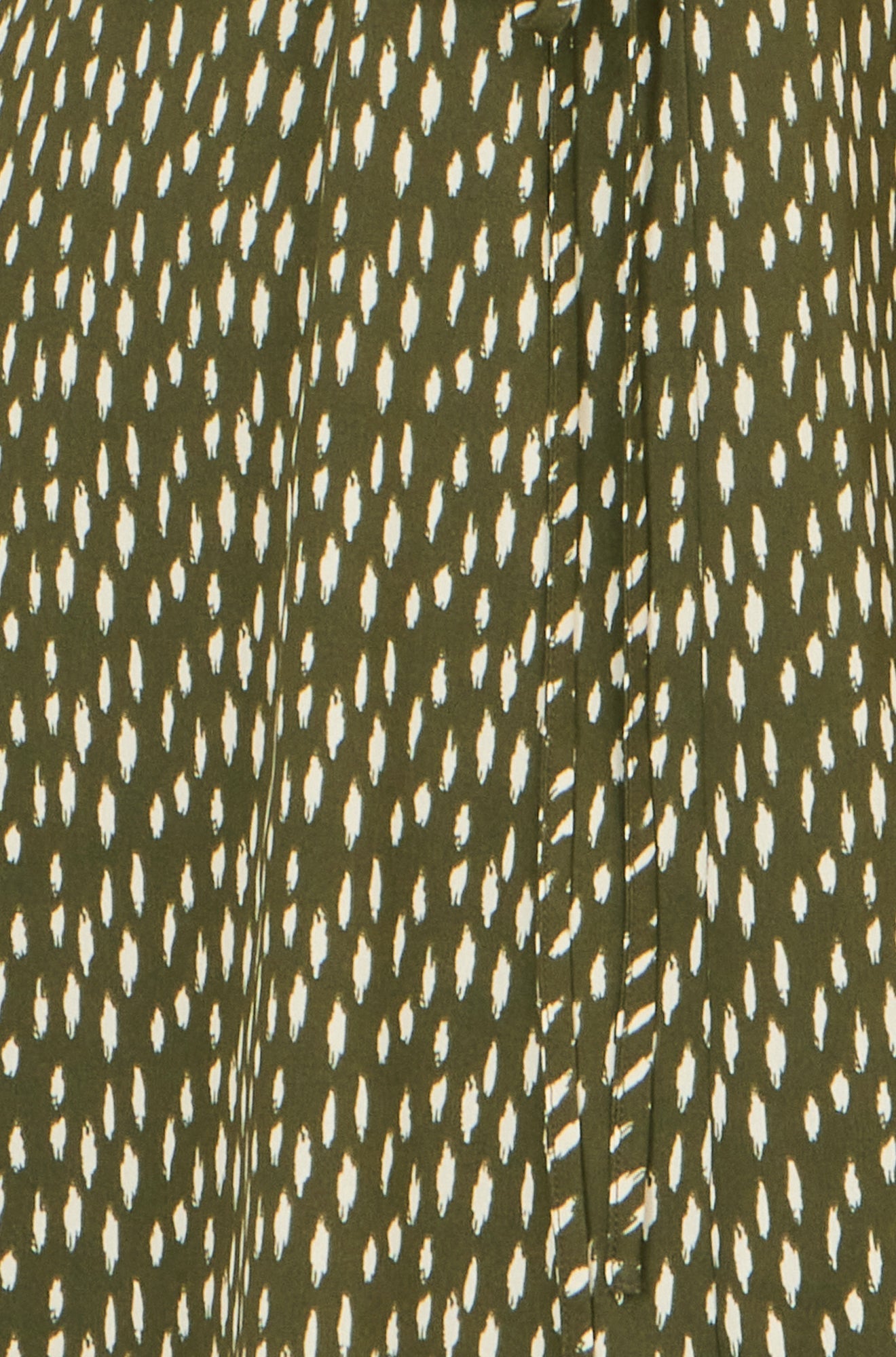 Yumi Green Spot Wrap Midi Tea Dress