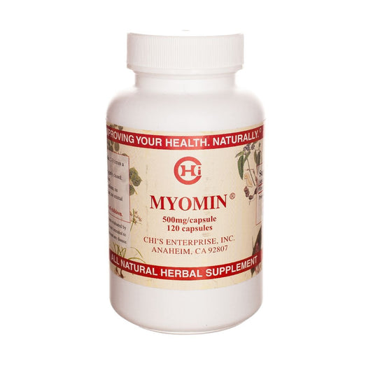 Chi's Enterprise Myomin 120-Capsule Bottle – 500 mg Each for Hormone Balance