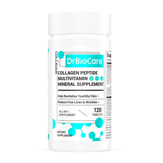 DrBioCare Collagen Peptides for Women | Beauty Vitamin & Mineral Supplement, Made in USA