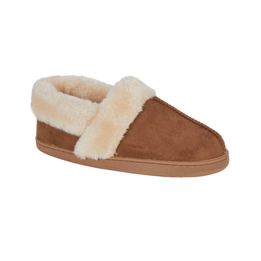 EDALE Ladies Faux Suede Fleecy Lined Bootee SlippersCozy Style & Comfort for Home