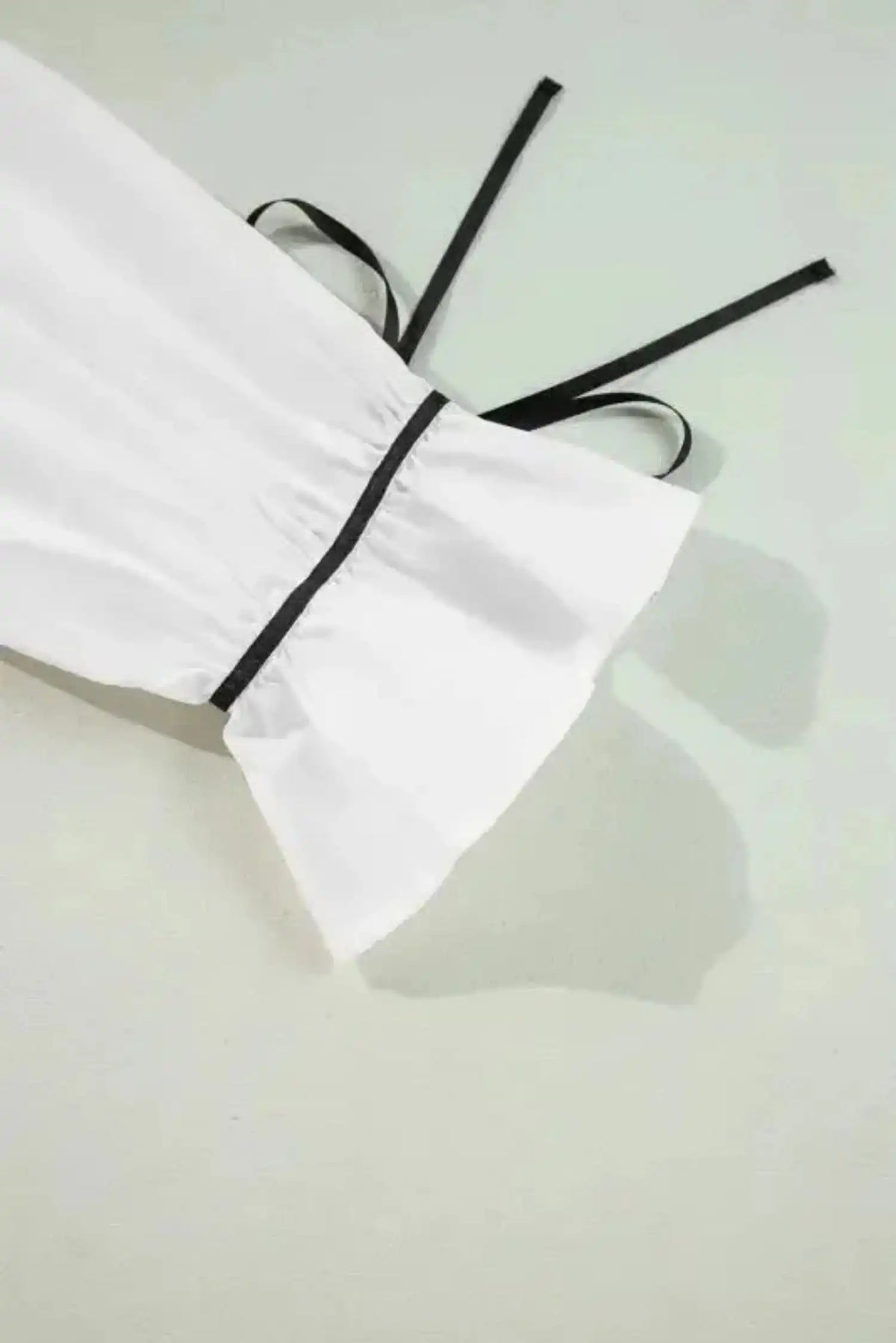 Monochrome Elegance Bowtie Blouse