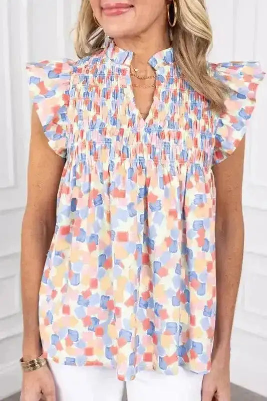 Abstract Elegance Blouse