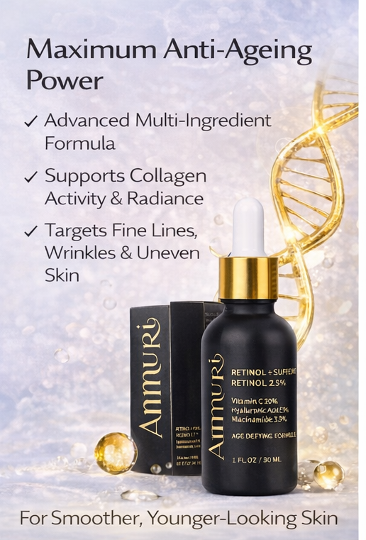 Ammuri 2.5% Retinol Supreme Serum - Gentle Anti-Aging Treatment 30ml