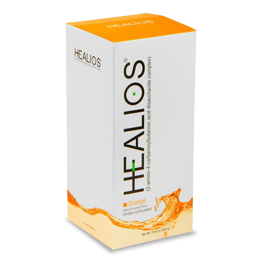 Healios Orange Flavor Glutamine Powder for Oral Health – 11.64 oz