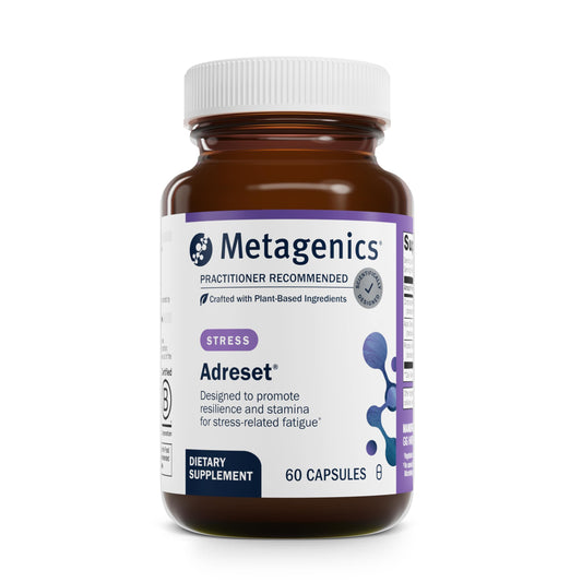 Metagenics Adreset: Adaptogen Formula with Rhodiola, Panax Ginseng & Cordyceps for Stress Support & Energy | 60 Capsules