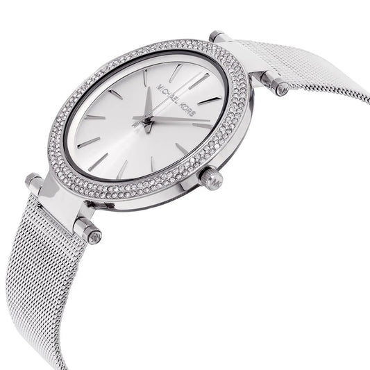 Michael Kors MK3367 Mini Darci Women's Silver Mesh Watch