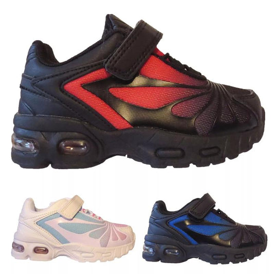 Alex Boys Girls Shock Absorbing Kids Lace Touch Strap Sports Trainers Sneakers Shoes Size