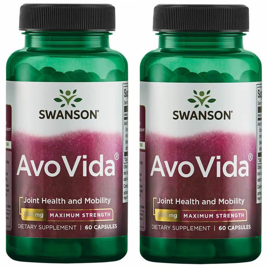 Swanson AvoVida 2-Pack - Avocado & Soybean Unsaponifiables for Joint Health