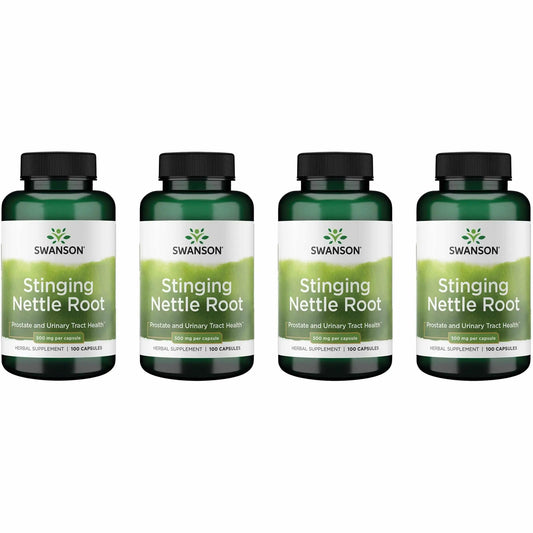 Stinging Nettle Root 500mg Capsules - Swanson (100 Caps) 4 Pack
