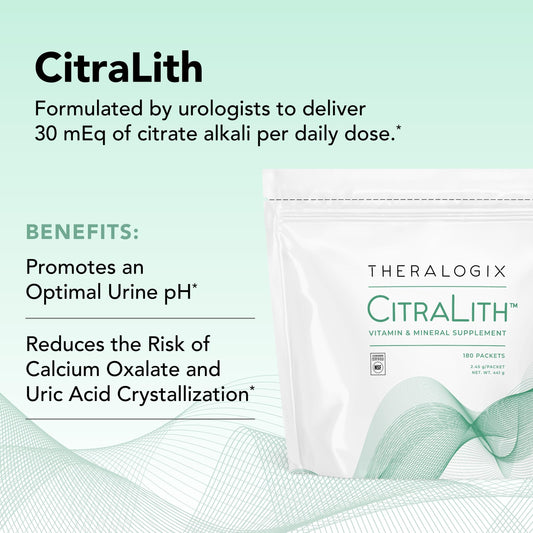 Theralogix CitraLith Kidney Health Supplement – Citrate, Magnesium & B6 | NSF Certified