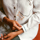 Eat Together Embroidered Claudine Linen Blouse - White  x Sshepaints