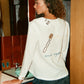 Eat Together Embroidered Claudine Linen Blouse - White  x Sshepaints
