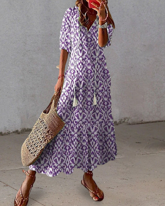 Jessica - Boho Midi Dress
