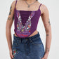 Womens Seam Detail Denim Skirt - Indigo