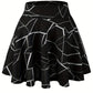 Kpop Polka Dot Print Skater Skirts, Casual Ruffle A Line Versatile Mini Skirts, Women's Clothing