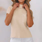 Cozy Oatmeal Sweater Dress - Ribbed Knit with Pockets