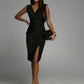 Summer V-neck Sleeveless Split High Waist Dress