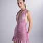 Starry Pink Mini Dress