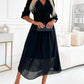 Petra | V-Neck Solid Color Waist Dress
