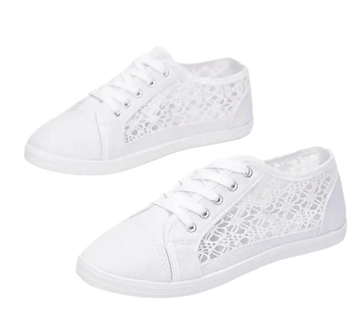 Ladies Lace Design Sneakers – Perfect Blend of Style and Comfort