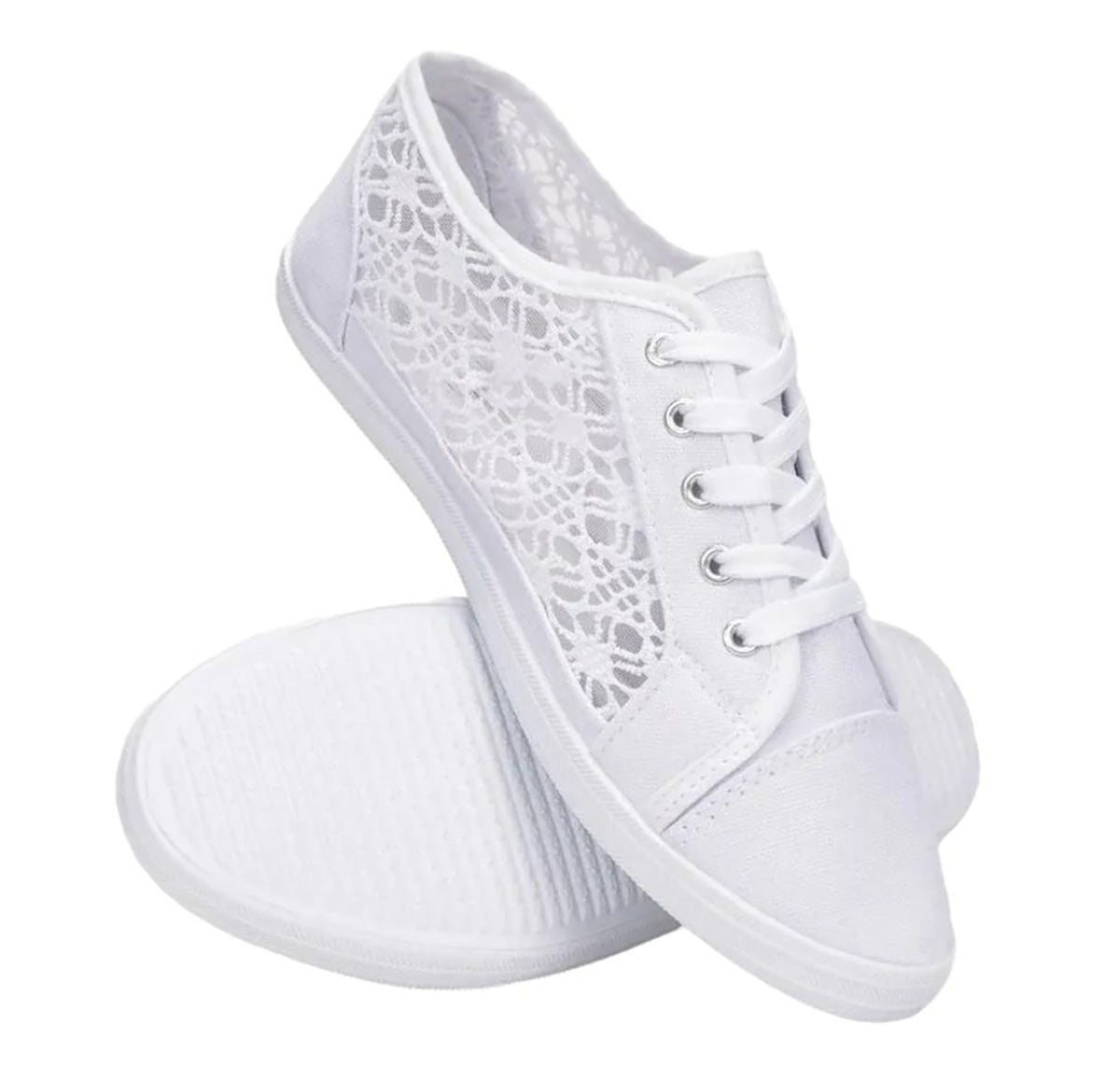 Ladies Lace Design Sneakers – Perfect Blend of Style and Comfort