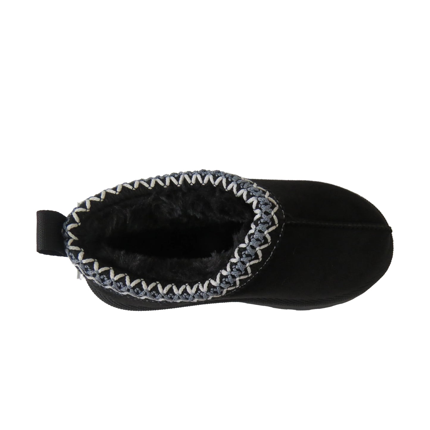 Harmony Girls' Slippers with Faux Suede & Aztec Embroidery