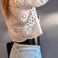 White Cutwork Embroidered Crop Top