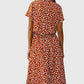 Amber - Printed V-Neck Dress