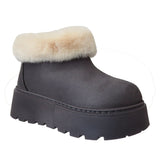 Adele Stylish Faux Fur Lined Platform Boots