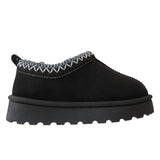 Harmony Girls' Slippers with Faux Suede & Aztec Embroidery