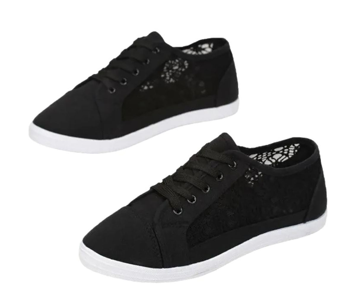 Ladies Lace Design Sneakers – Perfect Blend of Style and Comfort