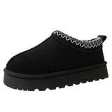 Harmony Girls' Slippers with Faux Suede & Aztec Embroidery