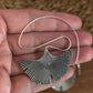 Ginkgo Whisper Earrings – Sculpted Sterling Silver Botanical Statement Drops.