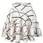 Kpop Polka Dot Print Skater Skirts, Casual Ruffle A Line Versatile Mini Skirts, Women's Clothing