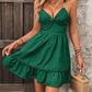 Ruffled Strap Sleeveless Summer Slip Dress