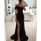 Party Sequins Off-neck Split Dress INS Casual Fashion Dress Women