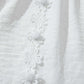White Guipure Lace Frill Sleeve Blouse