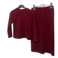 Layla Kids Ribbed Lined 2 Piece Set with Wide Leg Trousers for Comfortable Style