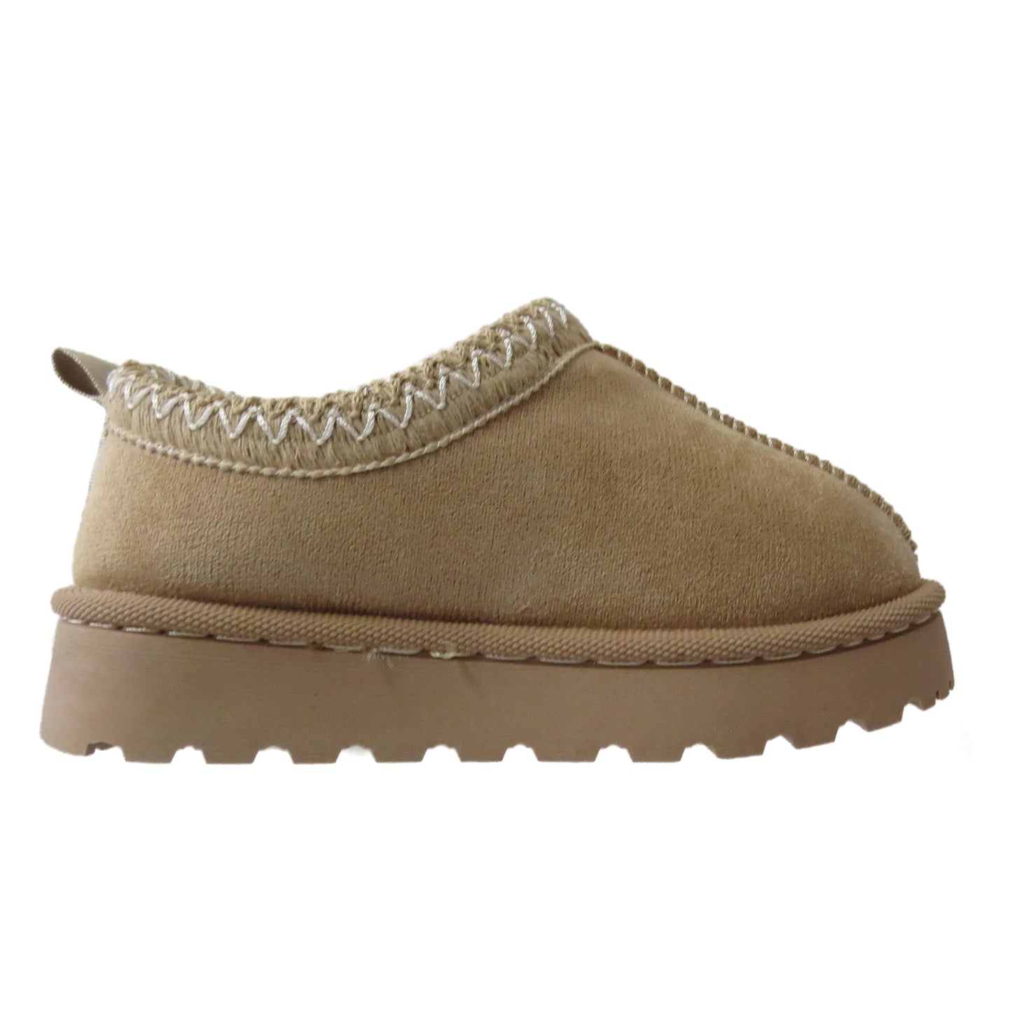 Harmony Girls' Slippers with Faux Suede & Aztec Embroidery