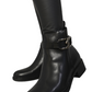 Buckle Side Zipper Closure Ankle Boots