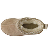 Harmony Girls' Slippers with Faux Suede & Aztec Embroidery