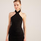 Rachel Black Halter Neck Mini Dress