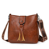 Retro Women's Leisure Bucket Bag Shoulder Messenger Bag