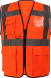 William Mens High-Visibility Reflective Safety Vest with Multi-Purpose Pockets